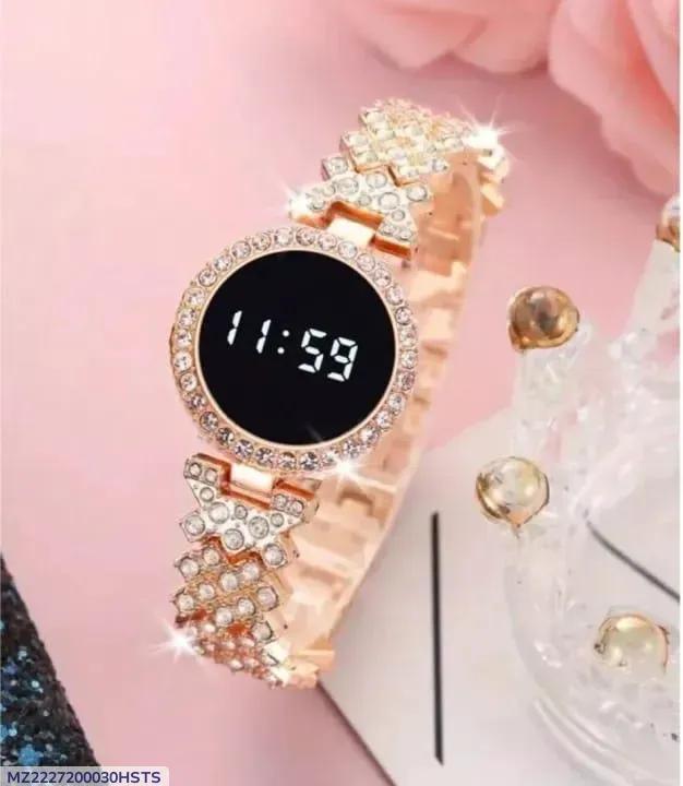 Luxury Digital Watch with Crystal Accents for Women - image 7