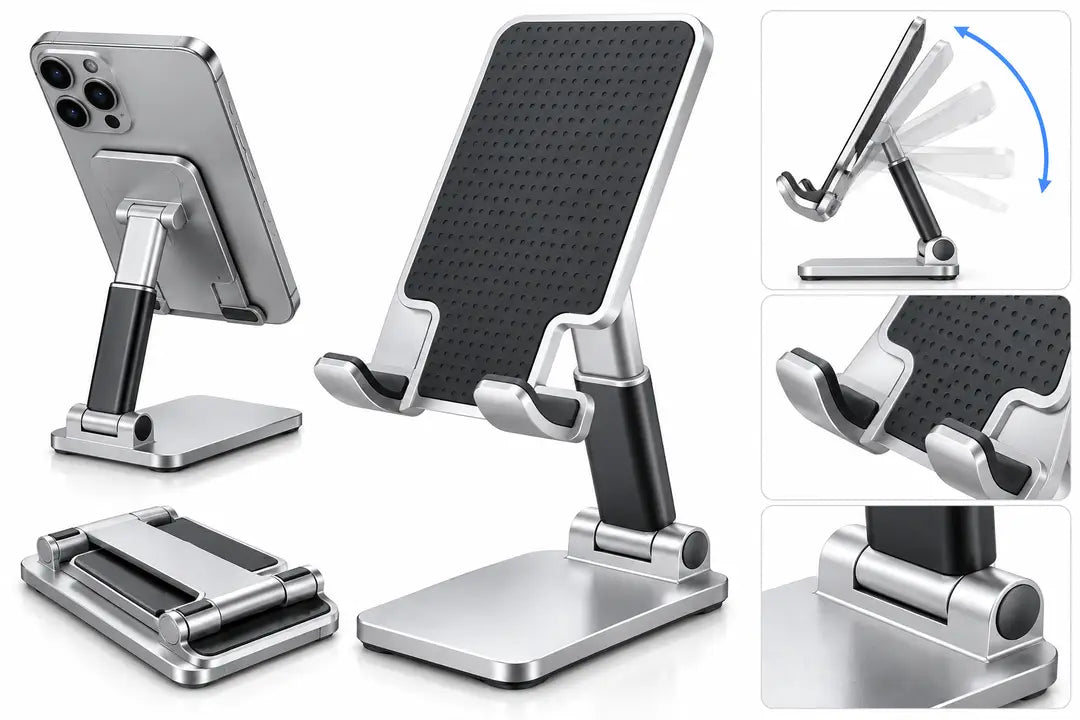 Adjustable Foldable Mobile Phone Stand Holder - image 2