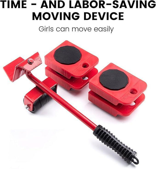 Red Metal Furniture Mover Tool Set - image 2