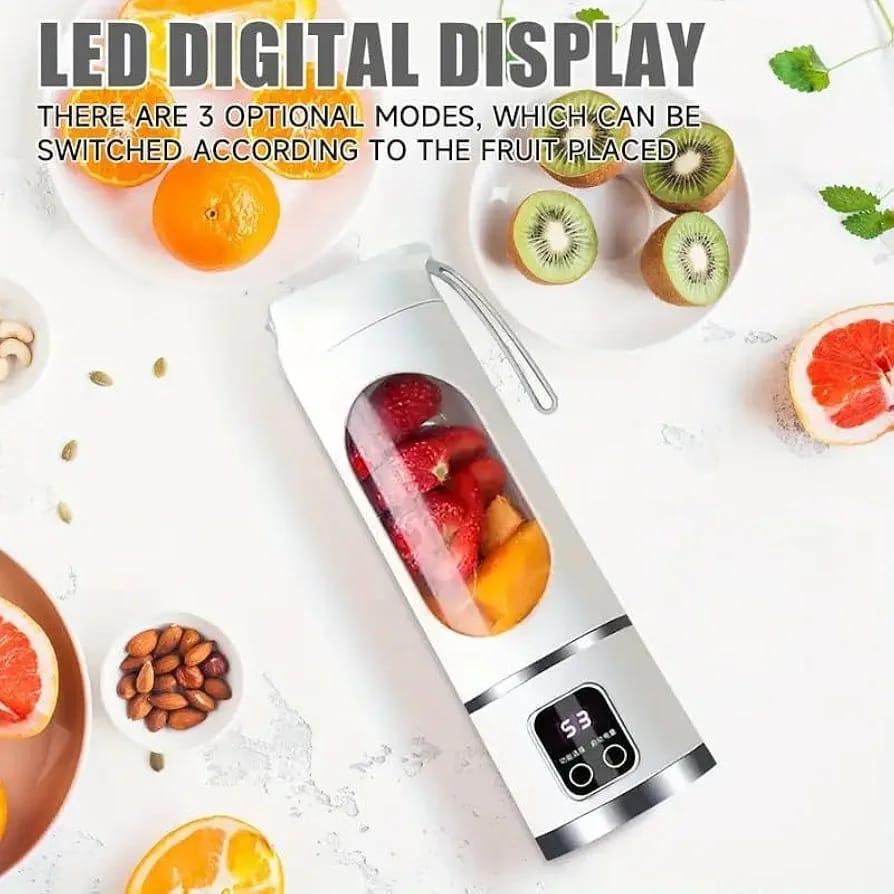 Portable Rechargeable Electric Juicer Blender (Green) - image 6