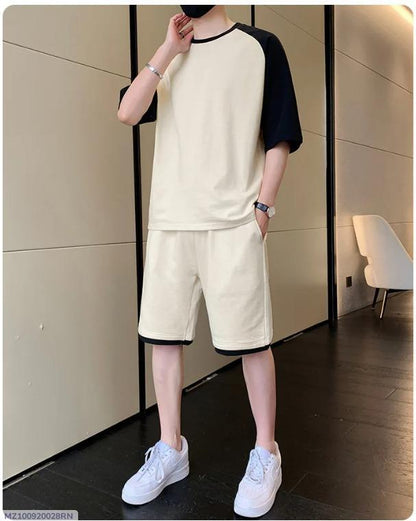 Men Cotton Tracksuit White Black 6 Sizes - image 7