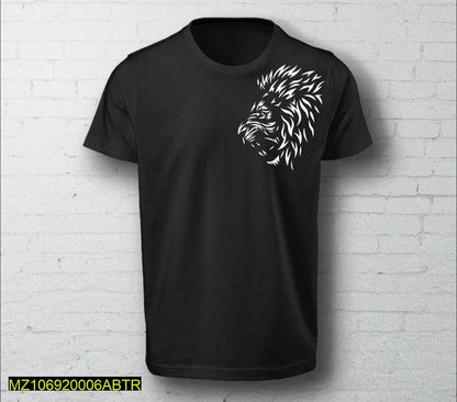 Black Lion Head T-Shirt Medium to XL Micro Polyester - image 6