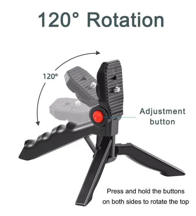 AY-49 Vlogger Kit with Mic Light Tripod Remote Black - image 2