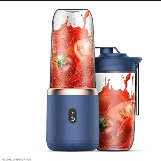 Rechargeable Juicer Blender (Blue & Rose Gold)