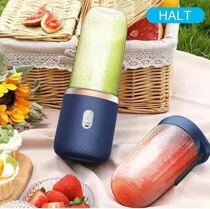 Rechargeable Juicer Blender (Blue & Rose Gold) - image 4