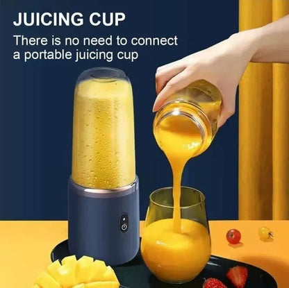 Rechargeable Juicer Blender (Blue & Rose Gold) - image 5
