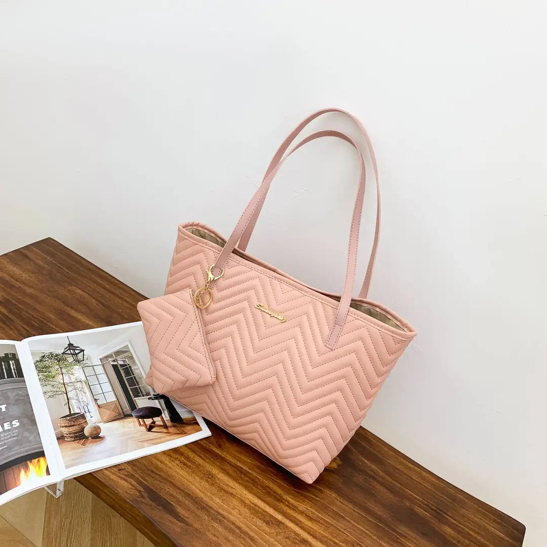 Wavy Diamond Embroidered Shoulder Bag for Women - image 8