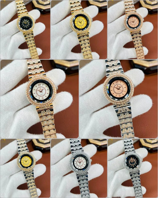 Golden Women's Stone-Studded Watch Set of 3 - image 2