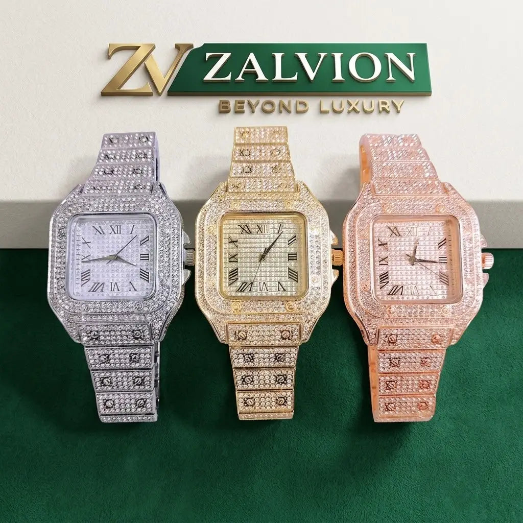 Luxury iced out crystal Dial Watch - image 1