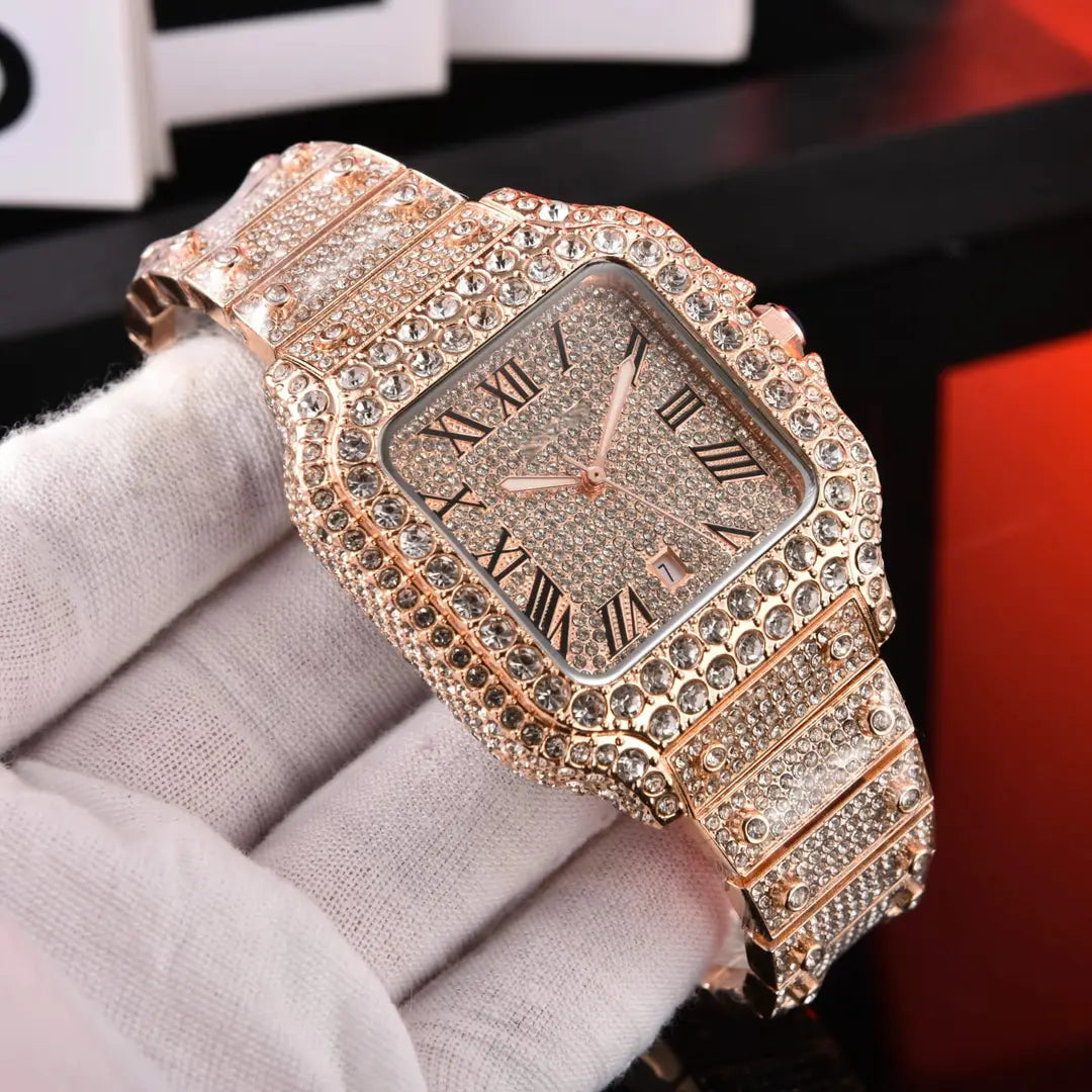 Luxury iced out crystal Dial Watch - image 2