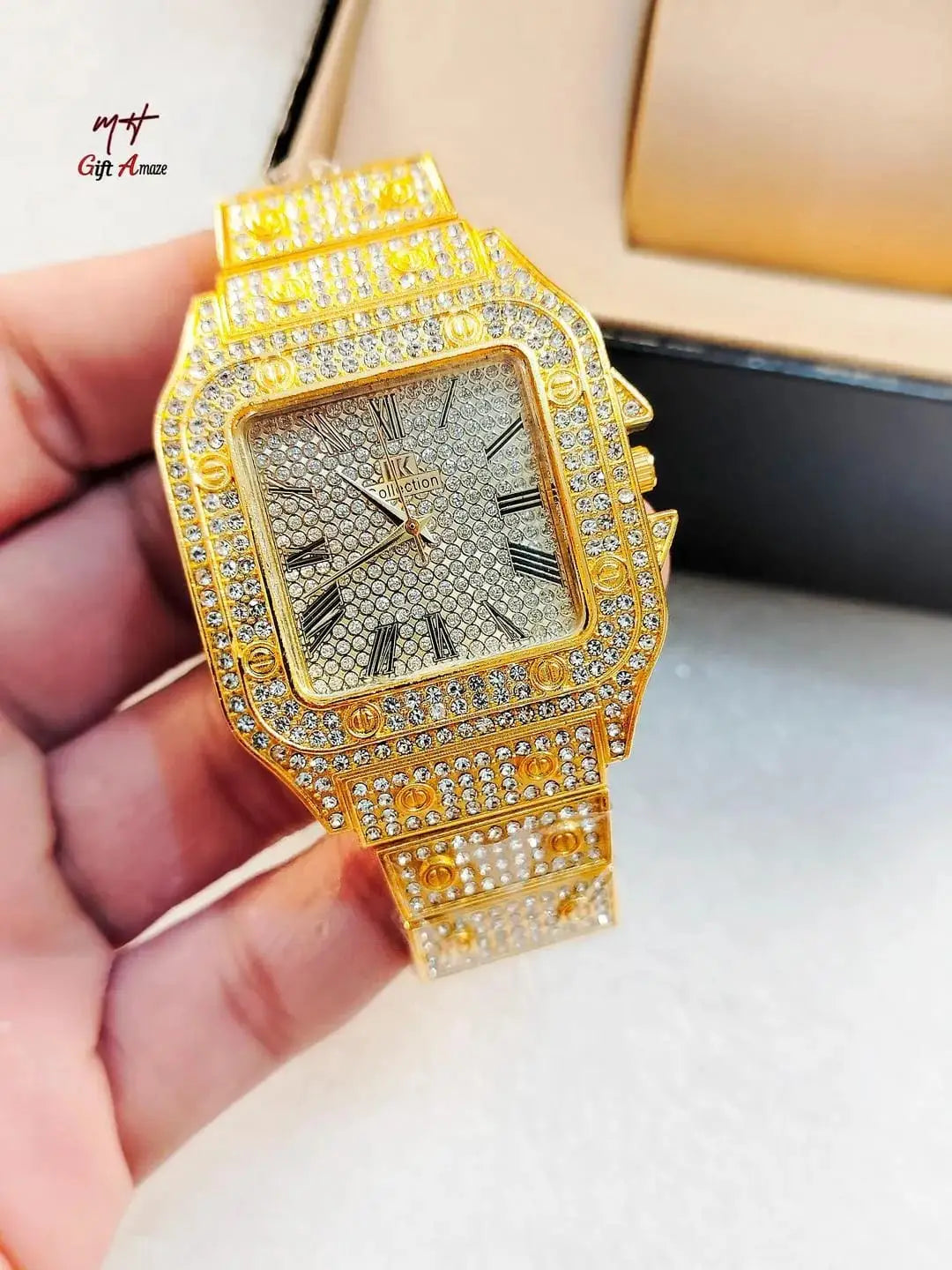 Luxury iced out crystal Dial Watch - image 3