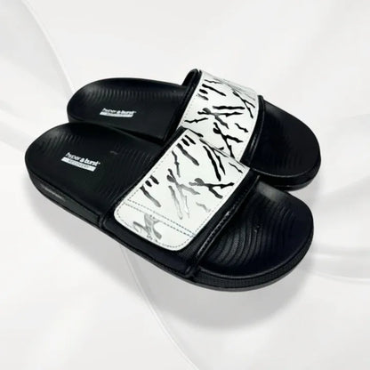 Black Graphic Slide Slippers for Hot Weather - image 3