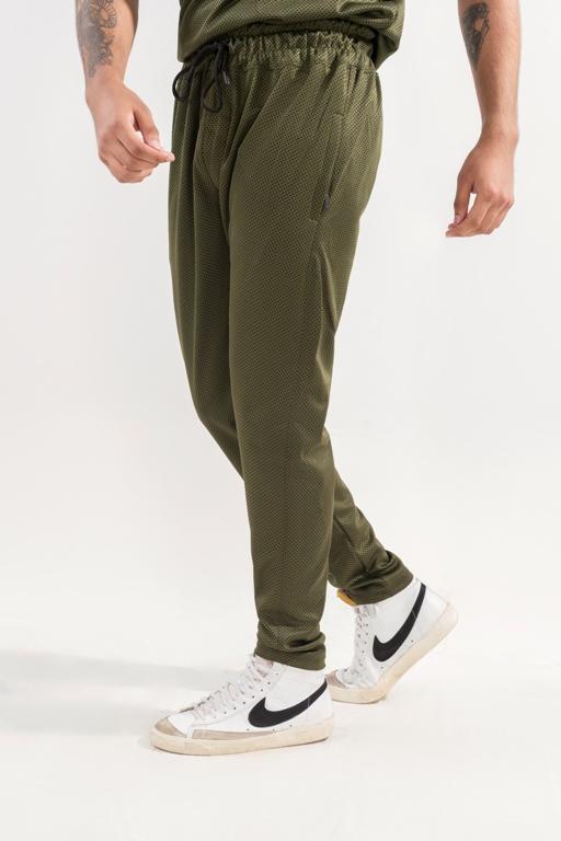 Men's Green Dri Fit 2 Pcs Track Suit Slim Fit - image 3