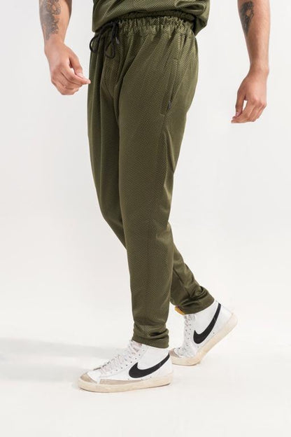 Men's Green Dri Fit 2 Pcs Track Suit Slim Fit - image 3