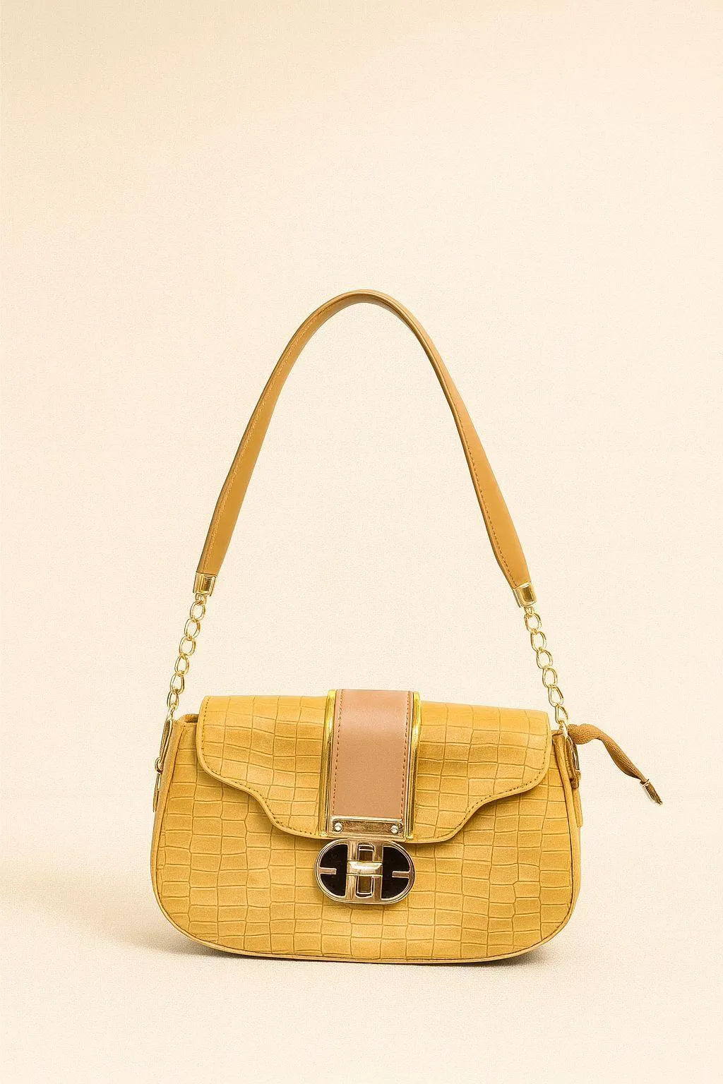 Women's Leather Crossbody Bag Black White Maroon Yellow Medium - image 1