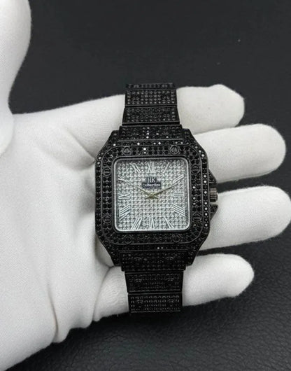 Luxury Rhinestone Watch Rose Gold Chain Strap - image 4