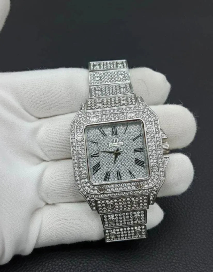 Luxury Rhinestone Watch Rose Gold Chain Strap - image 5