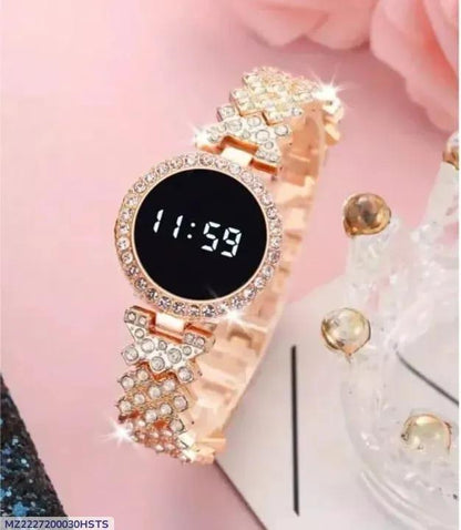Luxury Digital Watch with Crystal Accents for Women - image 7