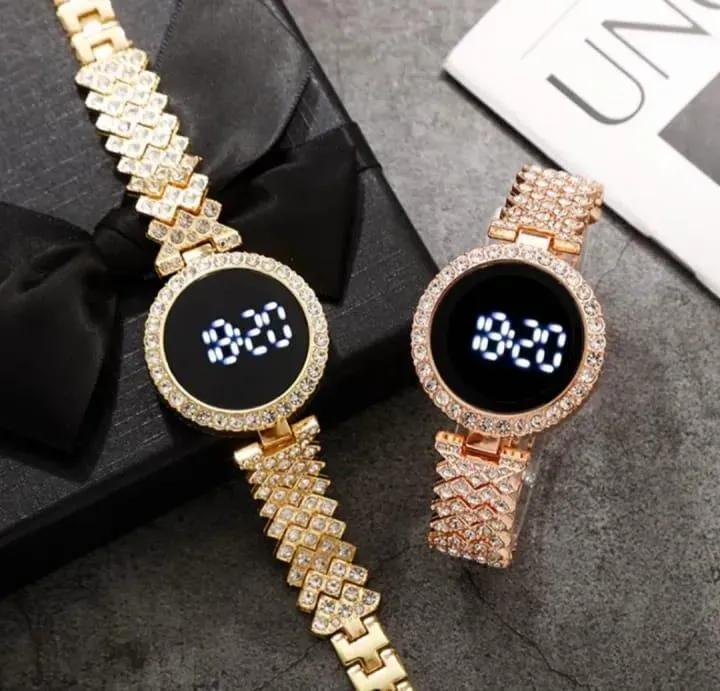 Luxury Digital Watch with Crystal Accents for Women - image 2