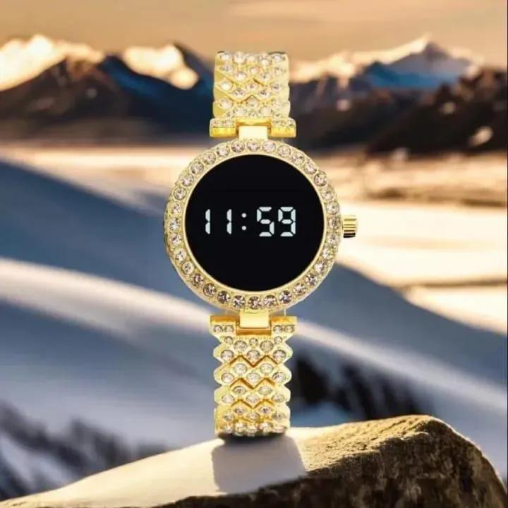 Luxury Digital Watch with Crystal Accents for Women - image 6
