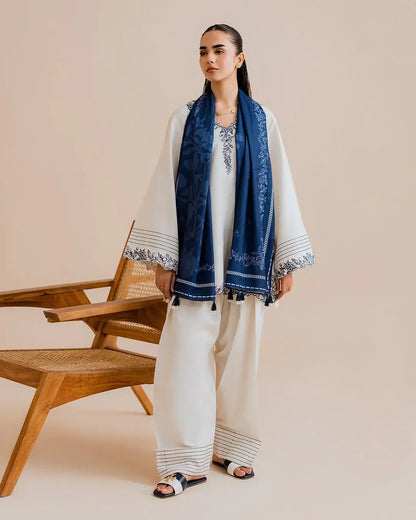 Stunning Embroidered 3 Pcs Linen Suit for Women - image 1