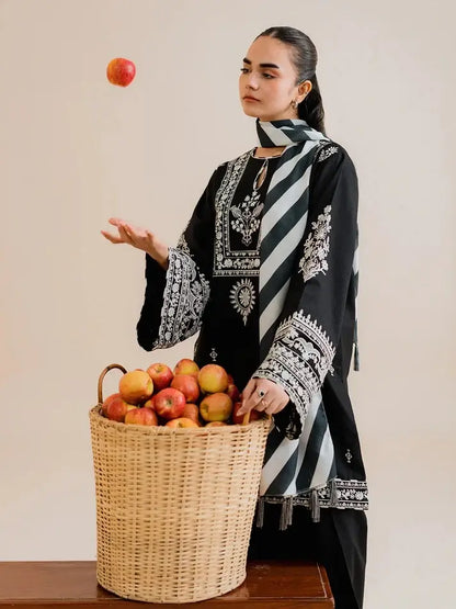 Stylish Linen Embroidered Suit - 3 Pcs Collection for Women - image 9