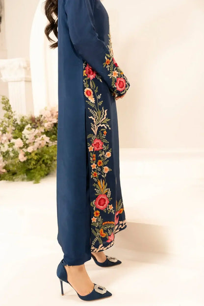 Stunning Women's Stitched Linen Suit Set - 3 Pcs with Embroidered Design - image 2