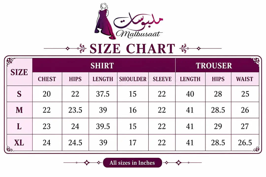 Stunning Embroidered Cotton Suit Set - 3 Pcs in Maroon - image 7