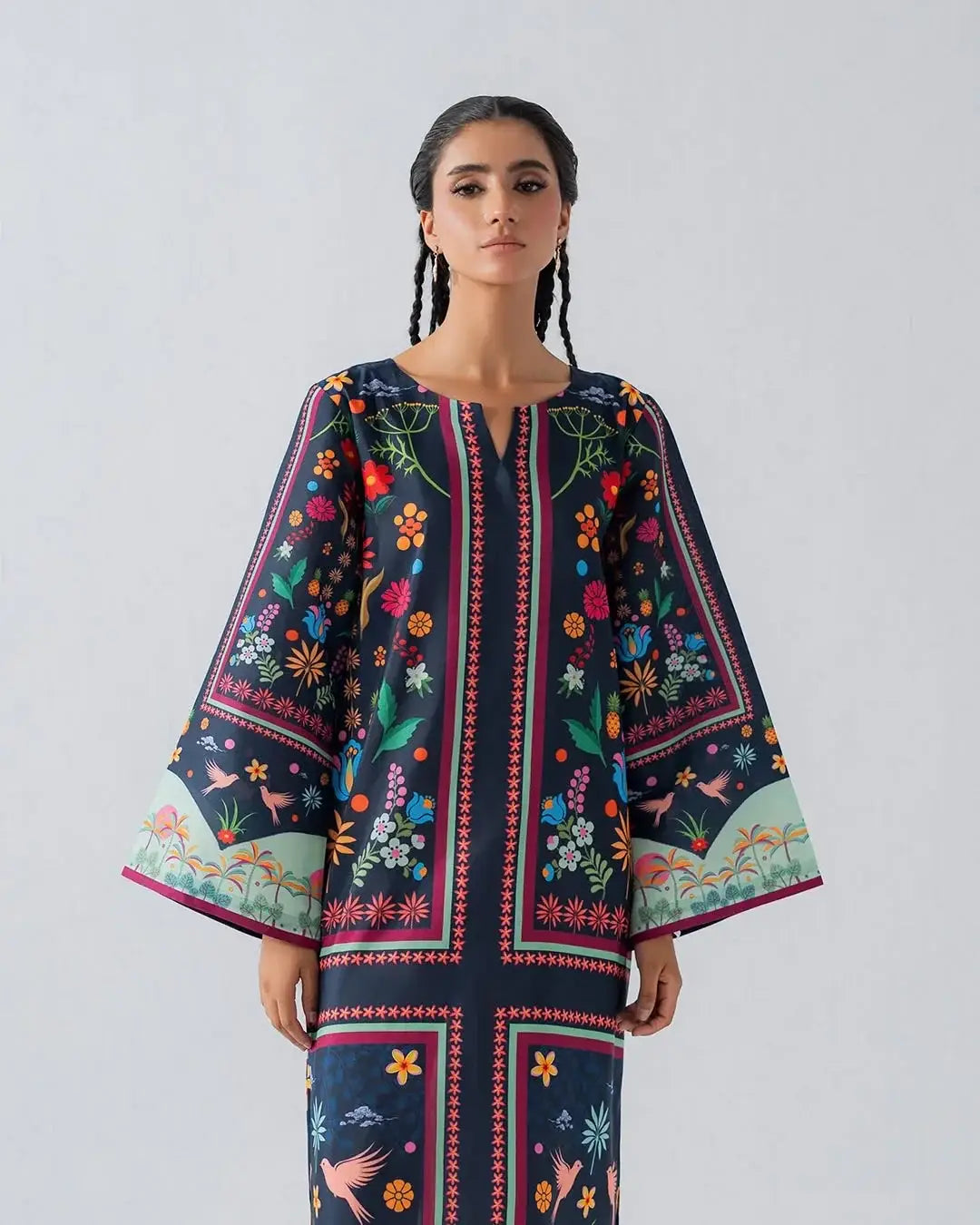 Stylish Women's Stitched Suit - Printed 2 Pcs Shirt and Trouser Set - image 4