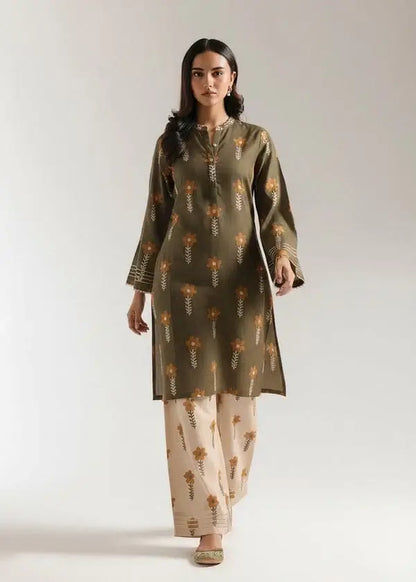Stylish Women's Stitched Suit - 2 Pcs Printed Shirt and Trouser - image 3
