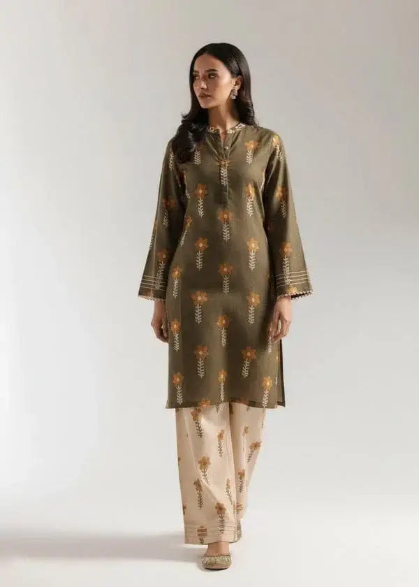 Stylish Women's Stitched Suit - 2 Pcs Printed Shirt and Trouser - image 5