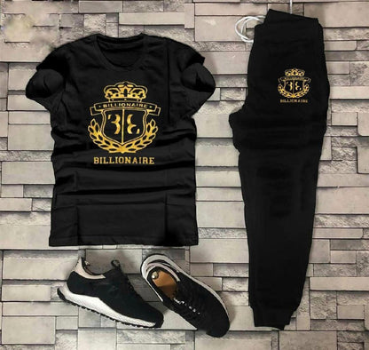 Men Black Graphic Sublimation Track Suit XL - image 1