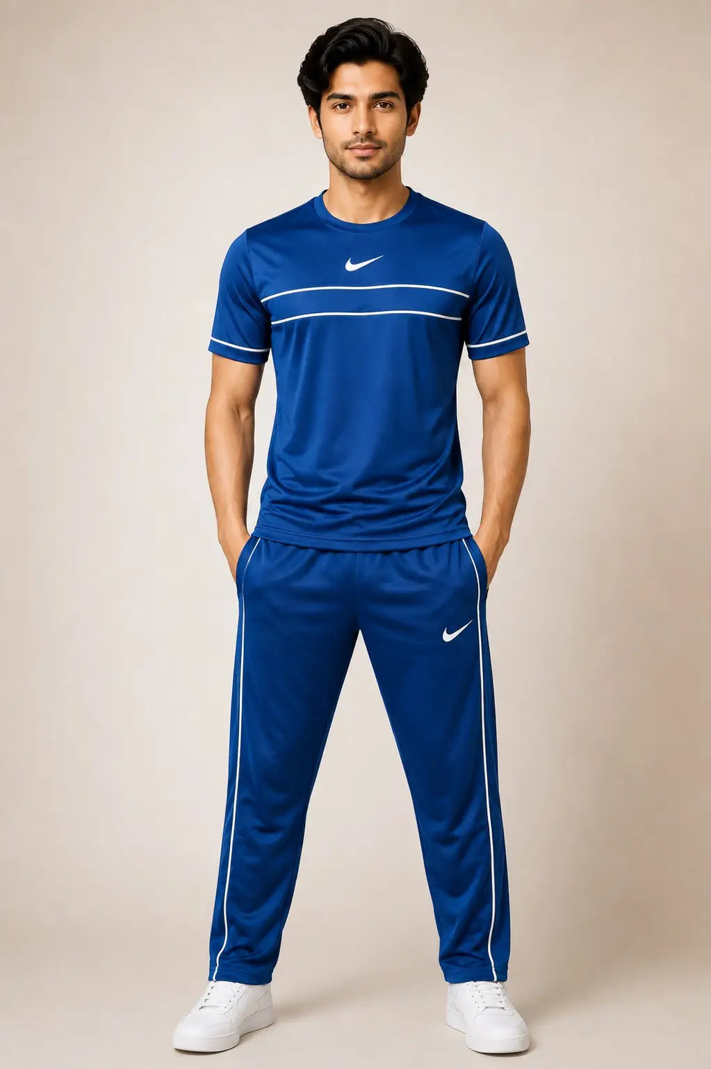 Men's Fleece Plain Track Suit - image 1