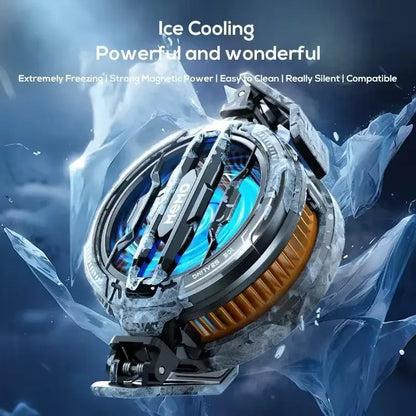 Magnetic Phone Cooler Fan Case Yellow 68G Gaming - image 4