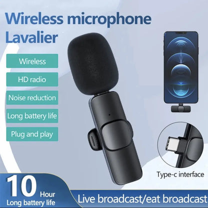 K8 Type-C Wireless Microphone with Noise Reduction - 20m Range - image 1