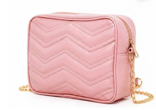 Girl's Faux Leather Textured Fancy Clutch - image 1