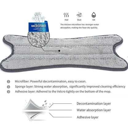 360° Rotating Head Microfiber X-Twist Mop - image 5