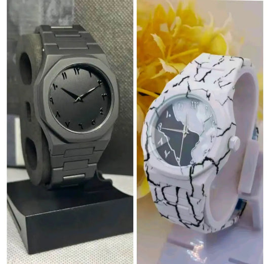 Pack of 2 Men's Watch Set - Mix Colour - image 2