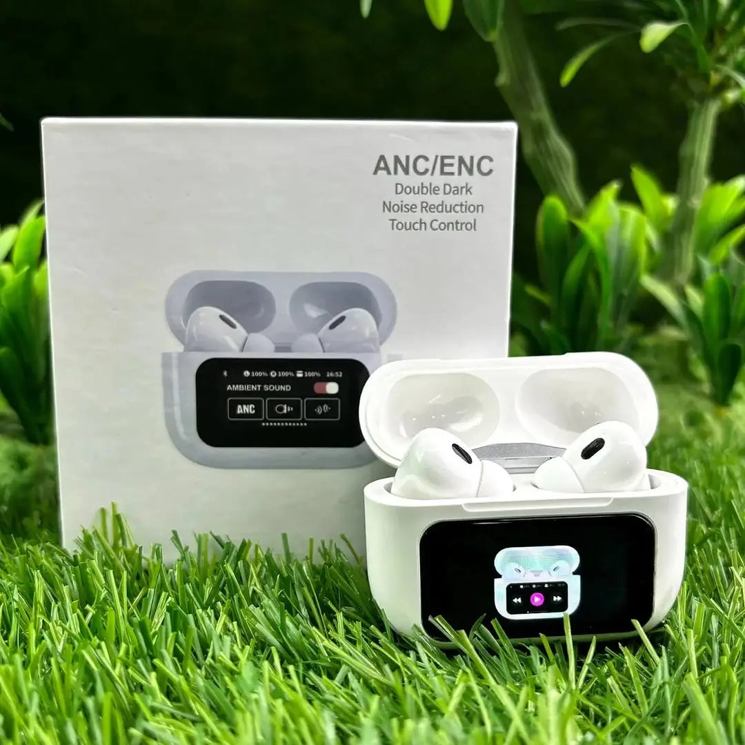 A9 White Wireless Earbuds - Long-Lasting Battery with Fast Charge - image 3