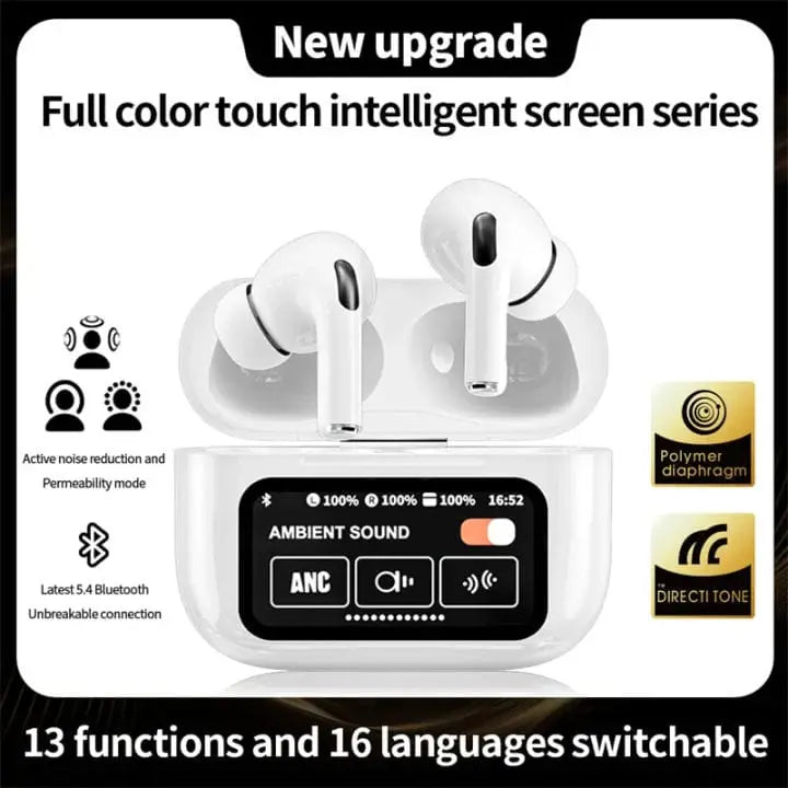 A9 White Wireless Earbuds - Long-Lasting Battery with Fast Charge - image 6