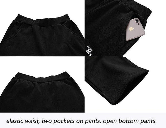 Black Printed Track Suit 2-Piece Set for Men - image 2