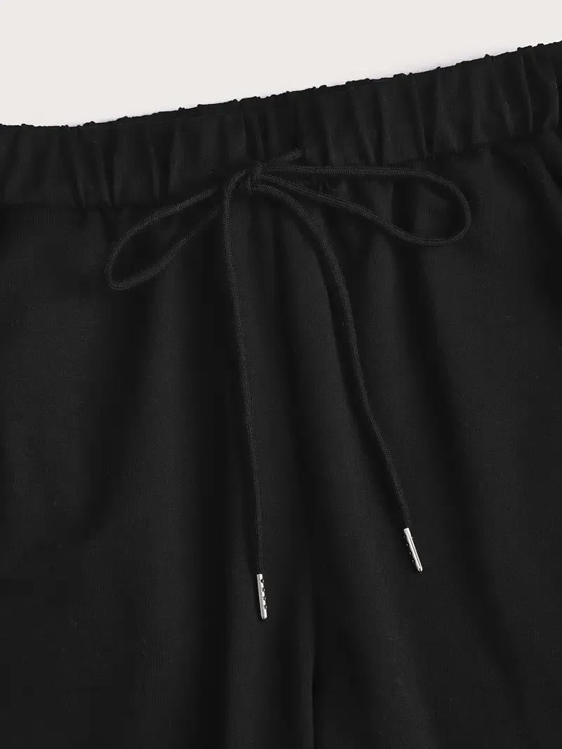 Black Queen Graphic Fleece Tracksuit Set for Women - image 5