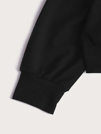 Black Queen Graphic Fleece Tracksuit Set for Women - image 6