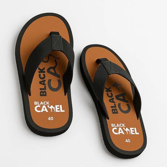 Men's Brown EVA Casual Flip Flops Size 40 - image 1
