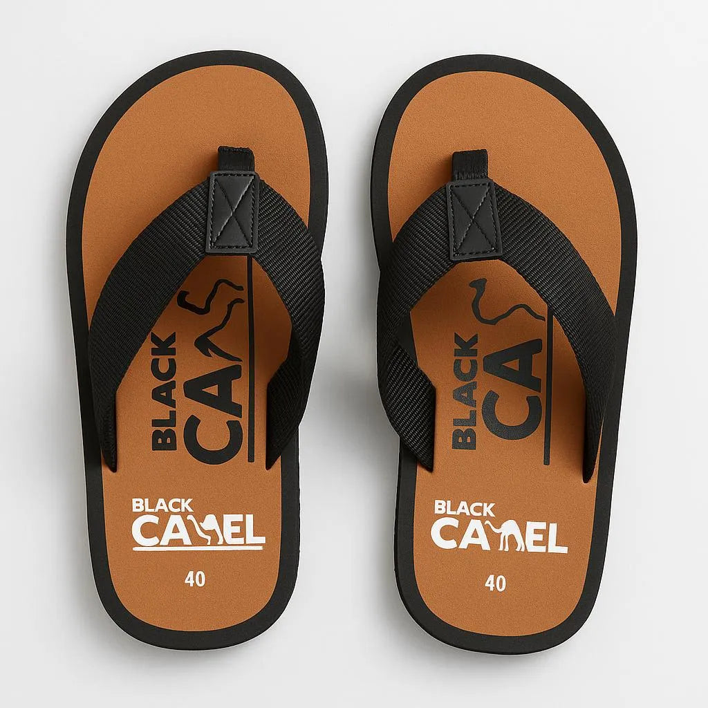 Men's Brown EVA Casual Flip Flops Size 40 - image 2