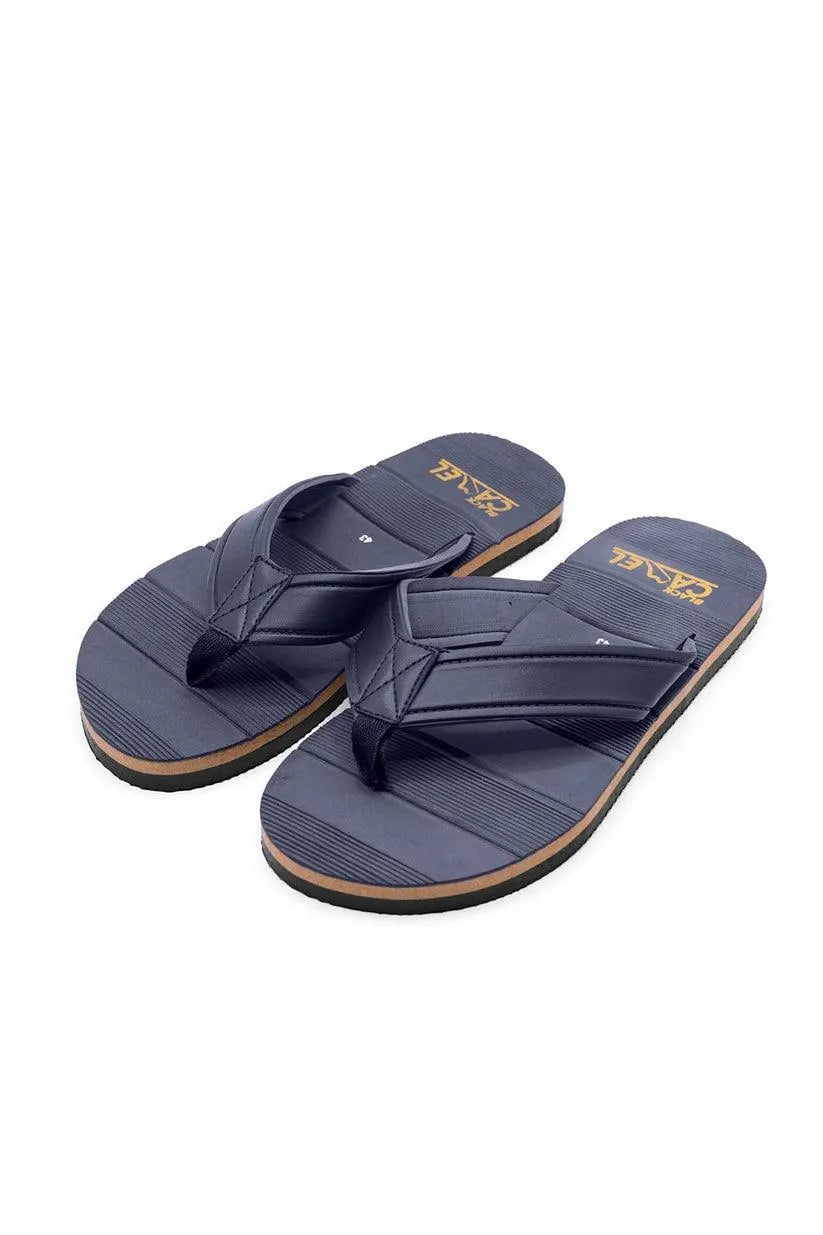 Men Blue Textured Casual Flip Flops Lightweight Comfortable - image 2