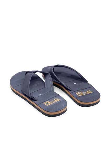 Men Blue Textured Casual Flip Flops Lightweight Comfortable - image 3