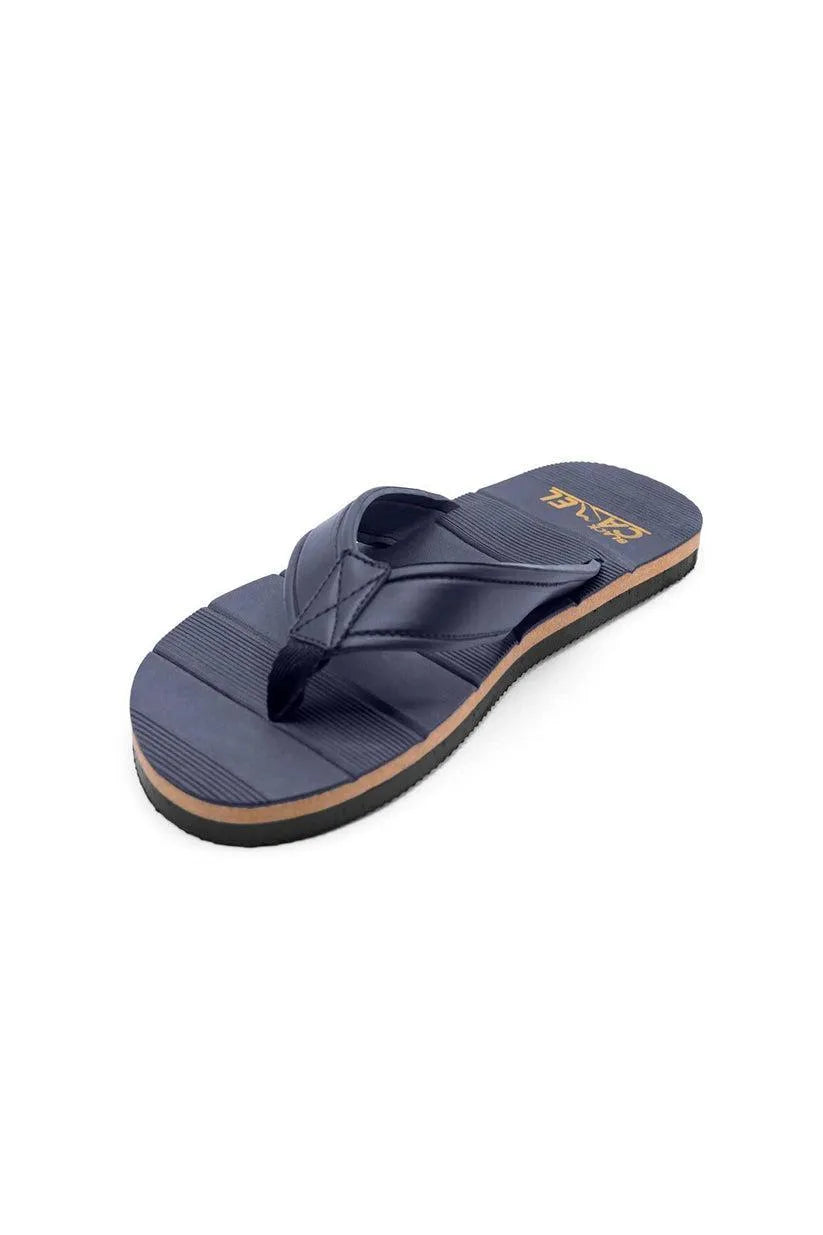 Men Blue Textured Casual Flip Flops Lightweight Comfortable - image 5