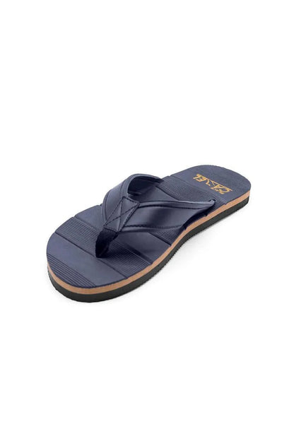 Men Blue Textured Casual Flip Flops Lightweight Comfortable - image 5