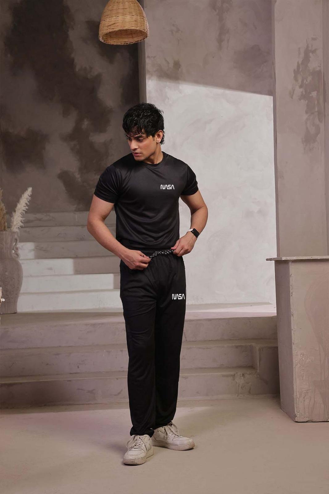 Men's Micro Track Suit Black 2Pcs - image 1